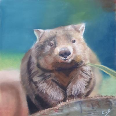 Pastel de Danièle Trierweiler
