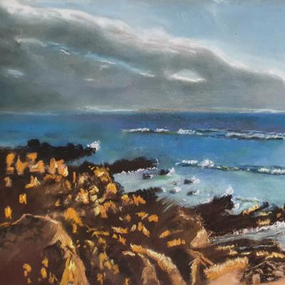 Pastel de Danièle Trierweiler