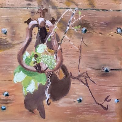 Pastel de Danièle Trierweiler