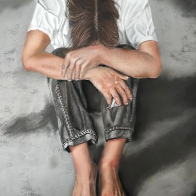 Pastel de Jean Alvarez